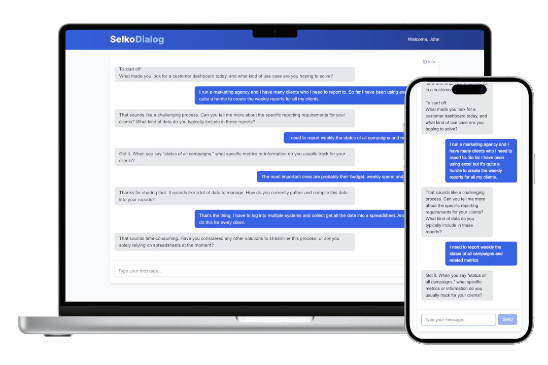 SelkoDialog Interface Preview